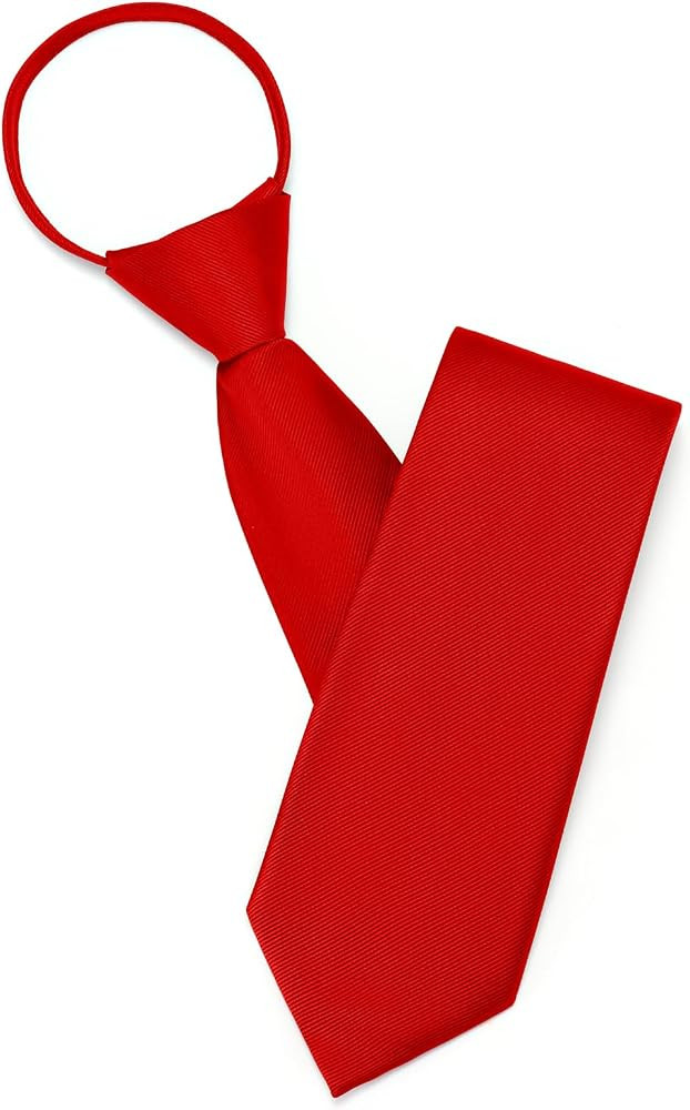 Pre Tied Adjustable Zipper Ties for Men 3.15" Womens Solid Color Necktie Business and Wedding wit... | Amazon (US)