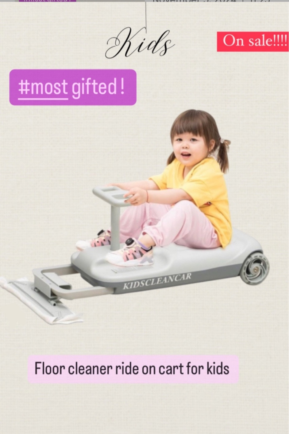 Now or never.  This ride on flore cleaner cart is on sale.  Kids love this!!! Get it 

Prime day deals with limited stock 

#LTKSeasonal #LTKStyleTip #LTKSaleAlert

#LTKSummerSales




















#LTKFindsUnder50 #LTKFestival #LTKActive #LTKBeauty #LTKSeasonal #LTKParties
#LTKfindsunder100 #LTKmidsize  #LTKSaleAlert #LTKU #LTKMidsize #LTKShoeCrush #LTKItBag #LTKOver40
#amazonprimeamazon #amazonprimeday #primeday2024 #amazonprimeday24 #LTKHome 


#LTKGiftGuide #LTKKids #LTKHoliday