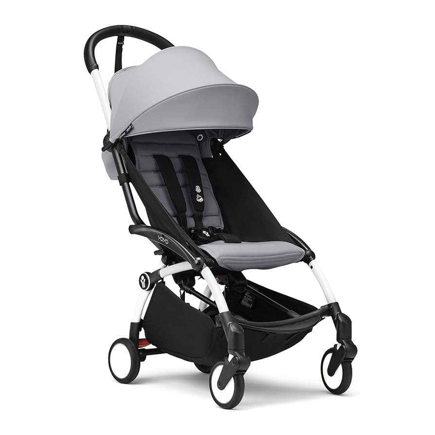 Stokke YOYO3 Stroller from 6 Months - Includes White Frame/Stone Seat Cushion + Canopy - Folds in... | Amazon (US)