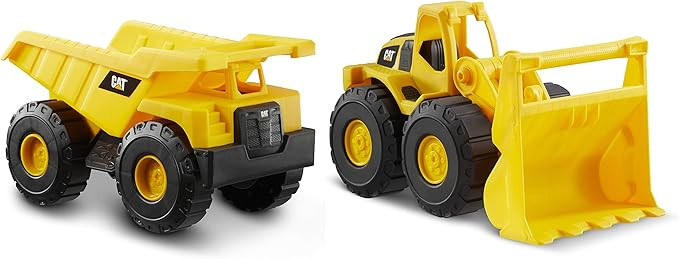 CatToysOfficial CAT Construction Toys, 2 Pack 10" Construction Fleet Toy Trucks with Articulated ... | Amazon (US)