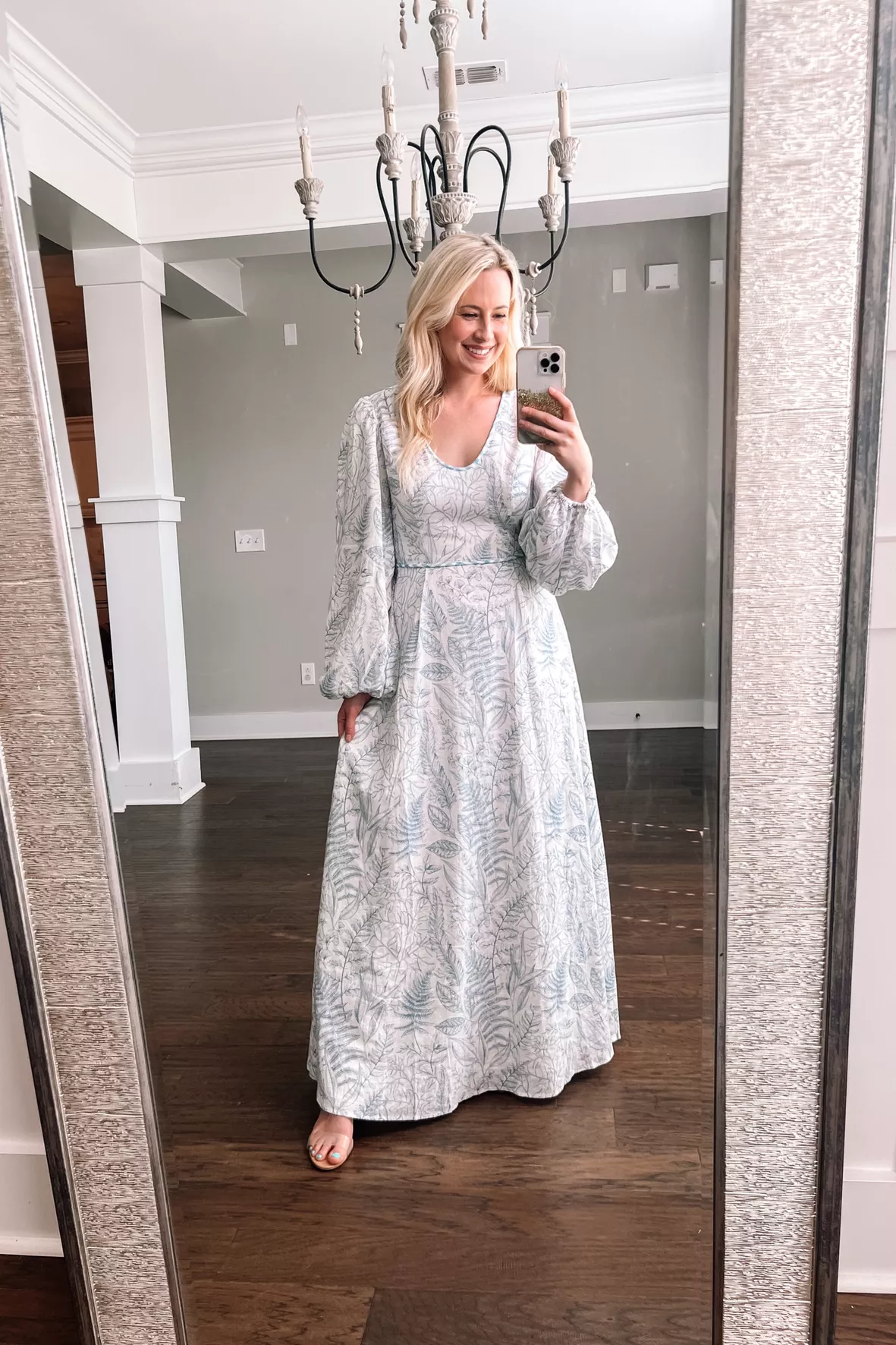 Long-Sleeve Lace Maxi Dress curated on LTK