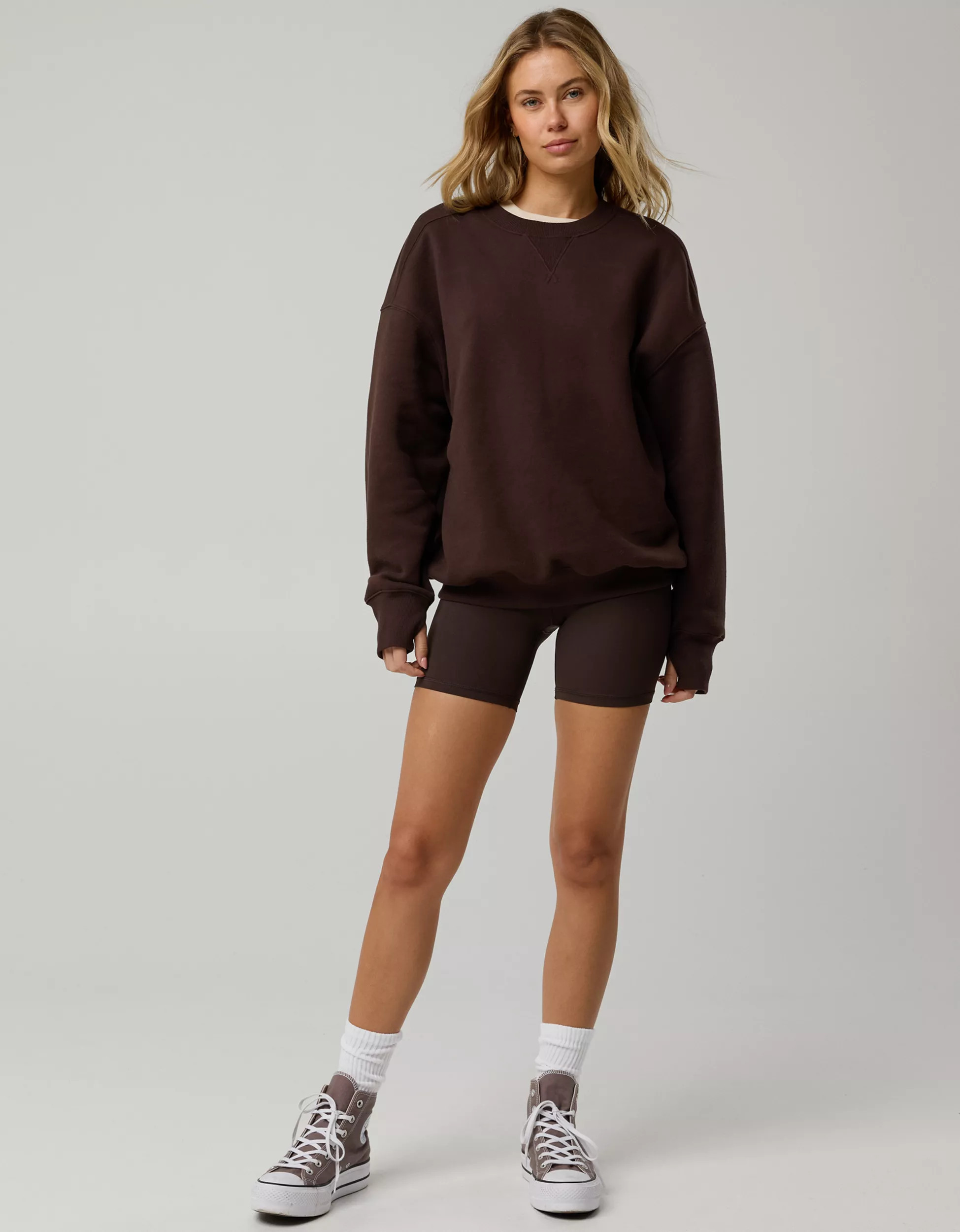 OFFLINE By Aerie Cloud Fleece Oversized Crewneck | Aerie
