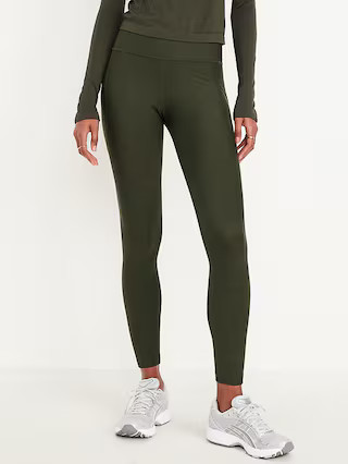 High-Waisted PowerSoft 7/8 Pocket Leggings | Old Navy (US)