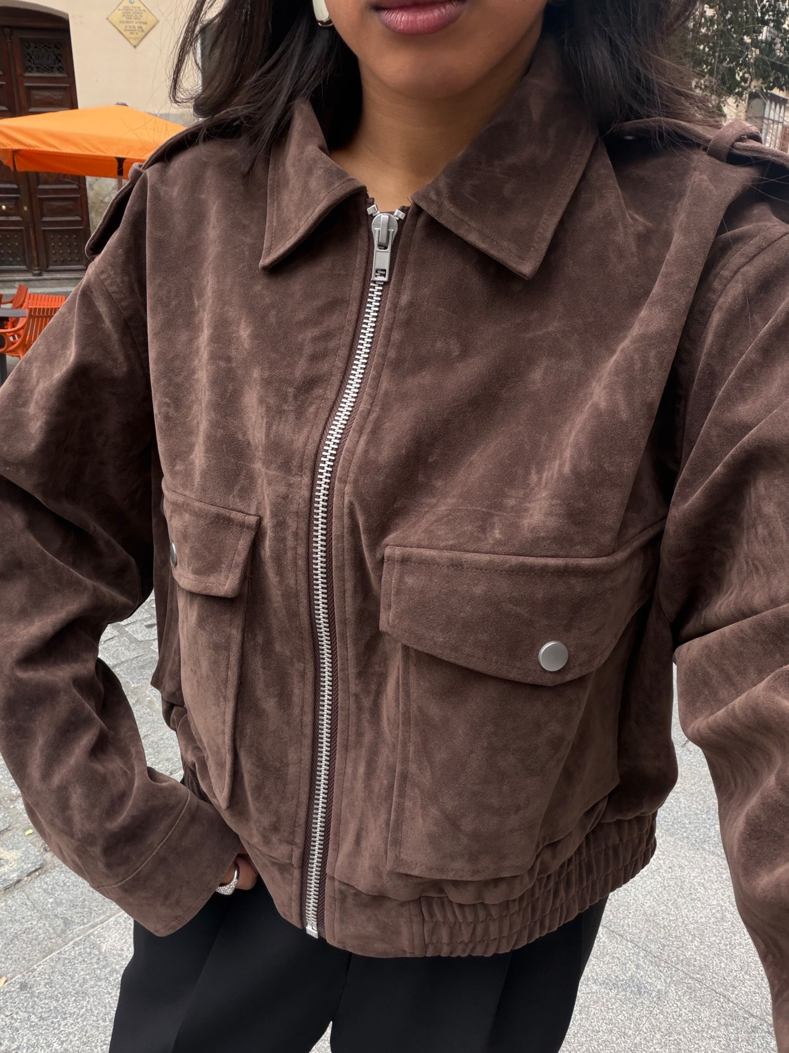 Brown suede jacket 🤎 

#LTKdatenight #LTKuk #LTKspring