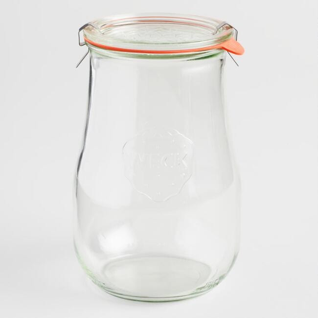 Large Glass Weck Tulip Jar | World Market