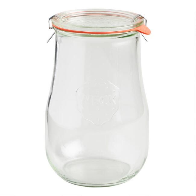 Large Glass Weck Tulip Jar | World Market