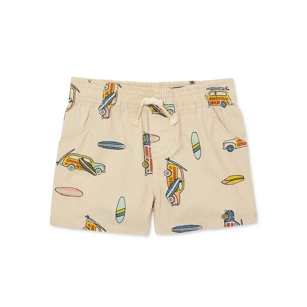 Garanimals Baby Boy Print Pull-On Shorts with Pockets, Sizes 0-24M - Walmart.com | Walmart (US)
