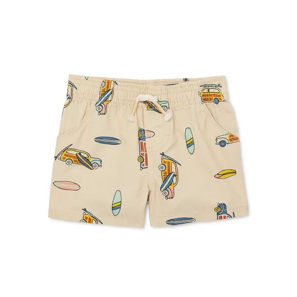 Garanimals Baby Boy Print Pull-On Shorts with Pockets, Sizes 0-24M - Walmart.com | Walmart (US)