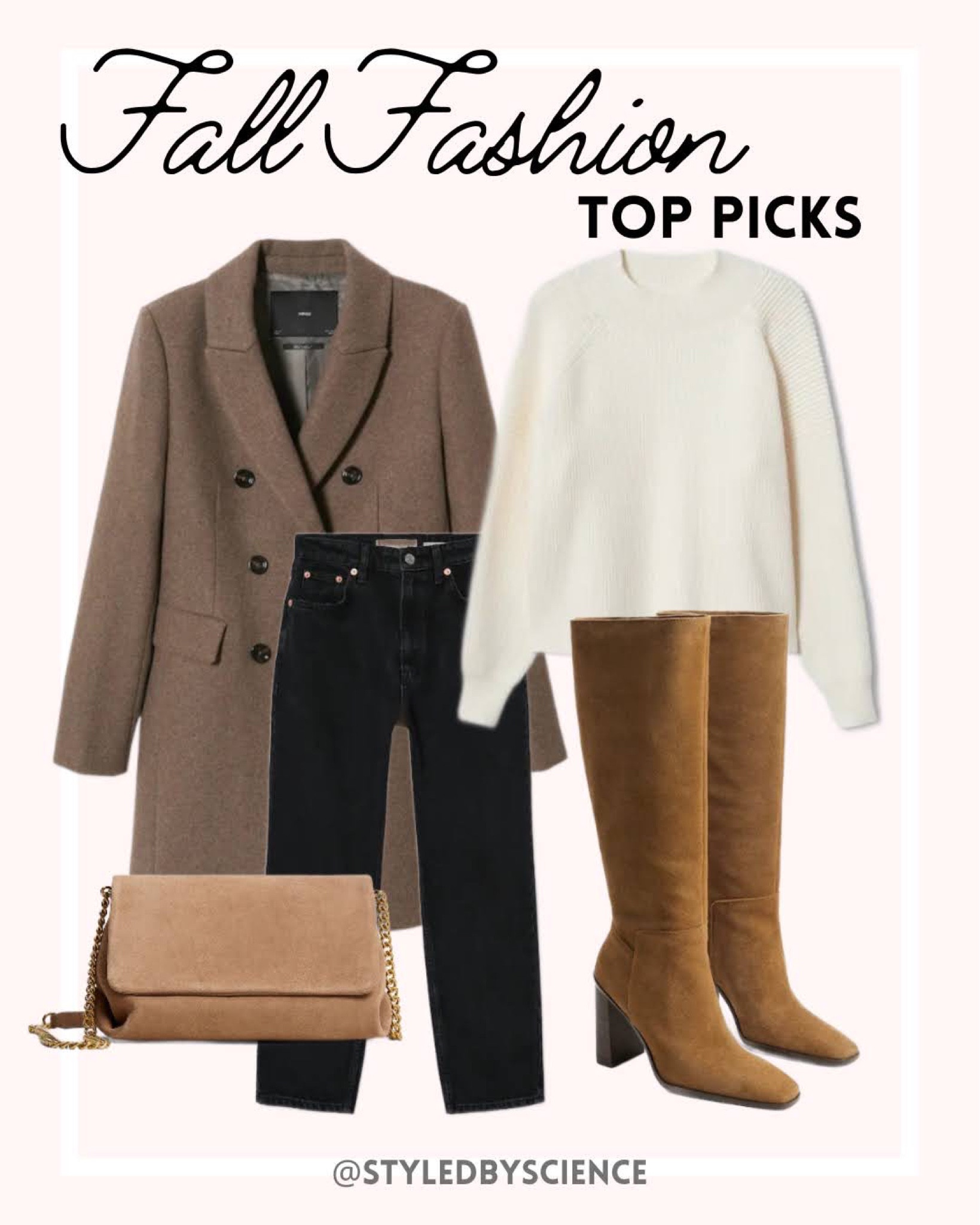 Camel coat, wool coat, wool coat with collar, winter jacket, fall jacket, oversize sweater, straight like jeans, high waisted jeans, black jeans, knee-high boots, tall suede boots, brown boots, suede Crossbody bag with chain, chain strap handbag, date night outfit, fall outfit, casual fall outfit￼

#LTKunder100 #LTKSeasonal #LTKstyletip