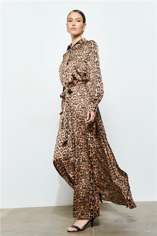 Solene Leopard Print Maxi Dress | Benaar La