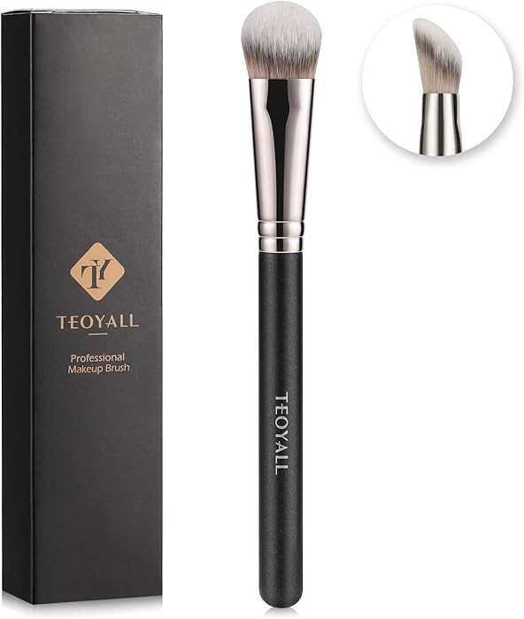 TEOYALL Angled Concealer Brush, Synthetic Contour Brush for Blending Setting Buffing with Liquid,... | Amazon (US)
