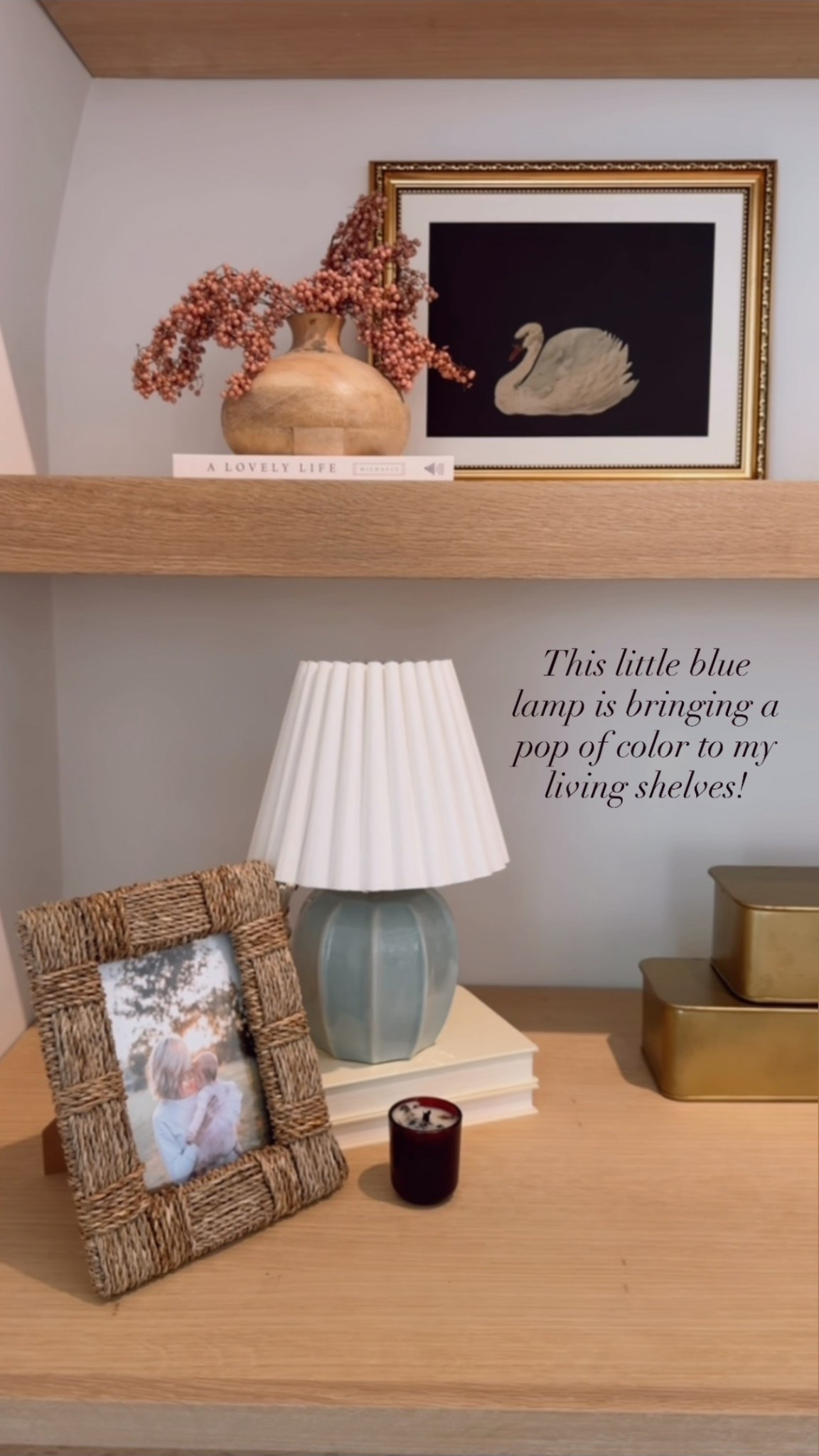 I love how this lamp turned out on this shelf! It’s such a pretty blue! 

Loverly Grey, Target find, Target home, home decor, table lamp, shelf decor 

#LTKFindsUnder50 #LTKHome