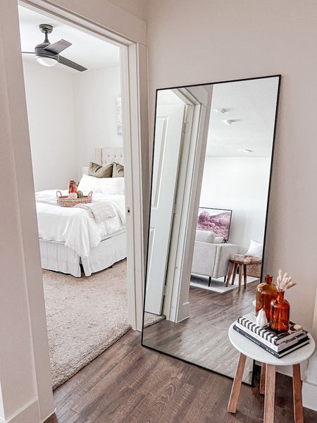 Bed is made & I’m ready to take on the day! I hope you have a great Saturday🤍 #neutralhome #neutralhomedecor #floormirror #selfiemirror #neutralbedroom #neutralbedroomdecor #targetbedding #casaluna #amazonpillows #organicmodern #organicmodernhome #wayfair #wayfairfinds #amazonfinds 

#LTKfindsunder100 #LTKhome #LTKSeasonal