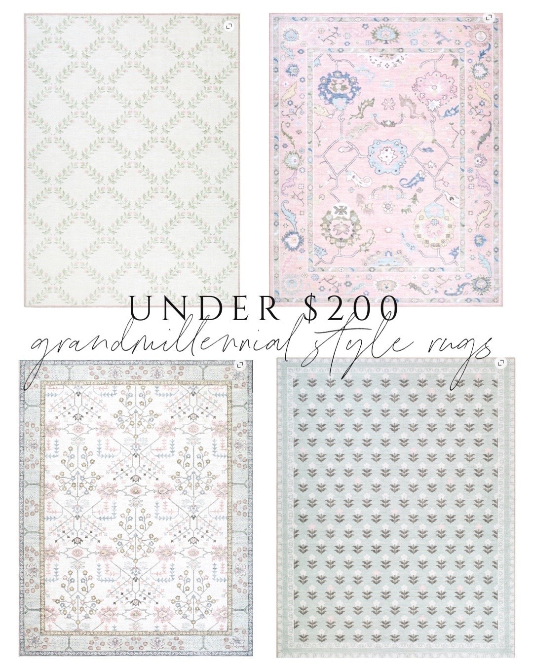 Grandmillennial style rugs under $200 (8x10)

#LTKSaleAlert #LTKHome