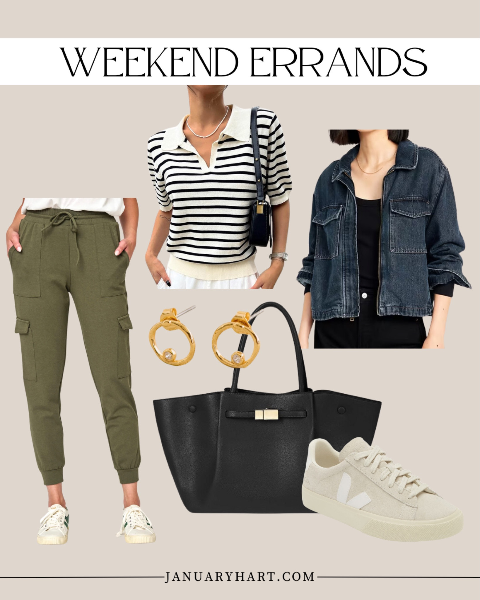 The September Lookbook 🍁

Fall outfit ideas, stripe sweater top, cargo jogger pants, joggers, tote bag, sneakers 

#LTKOver40 #LTKStyleTip #LTKFindsUnder100