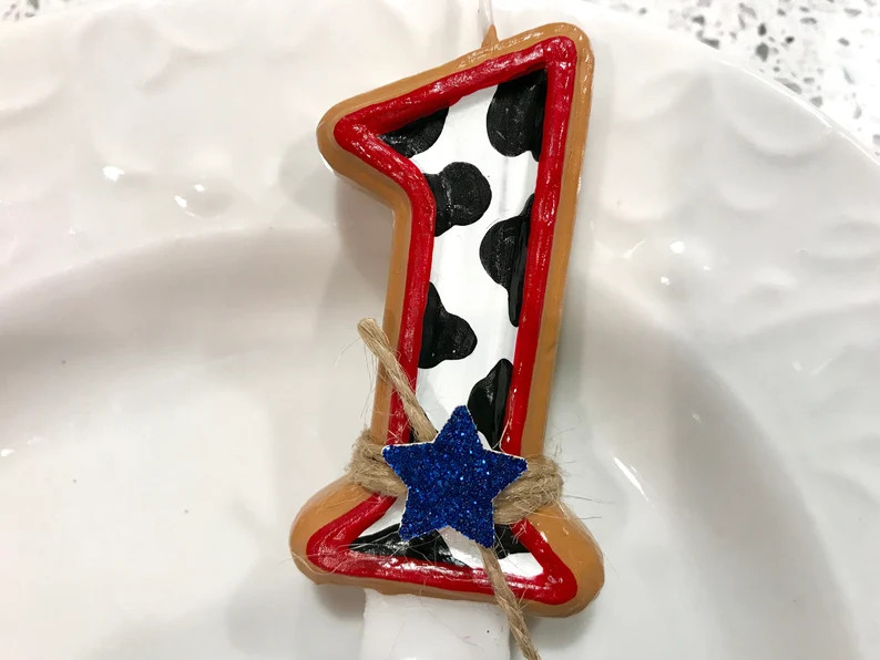 BIRTHDAY CANDLE, first birthday, western theme, cake topper, i am one, my first rodeo, cowboy bir... | Etsy (US)