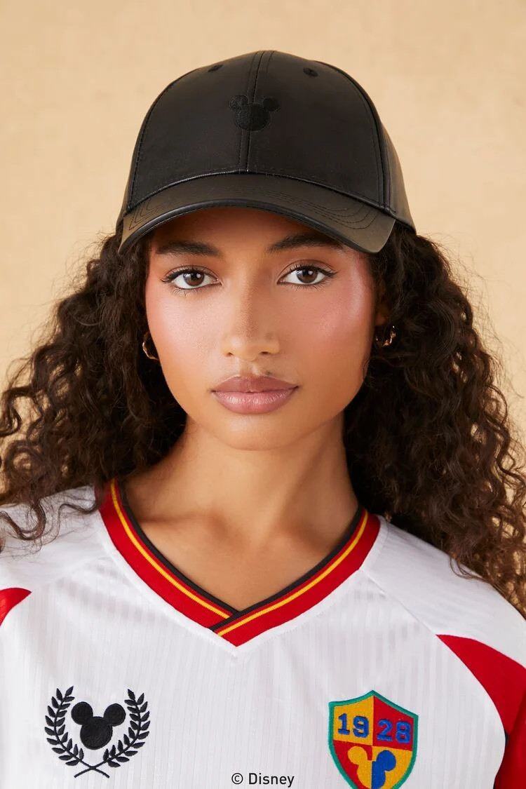 Disney Mickey Mouse Baseball Cap in Black | Forever 21