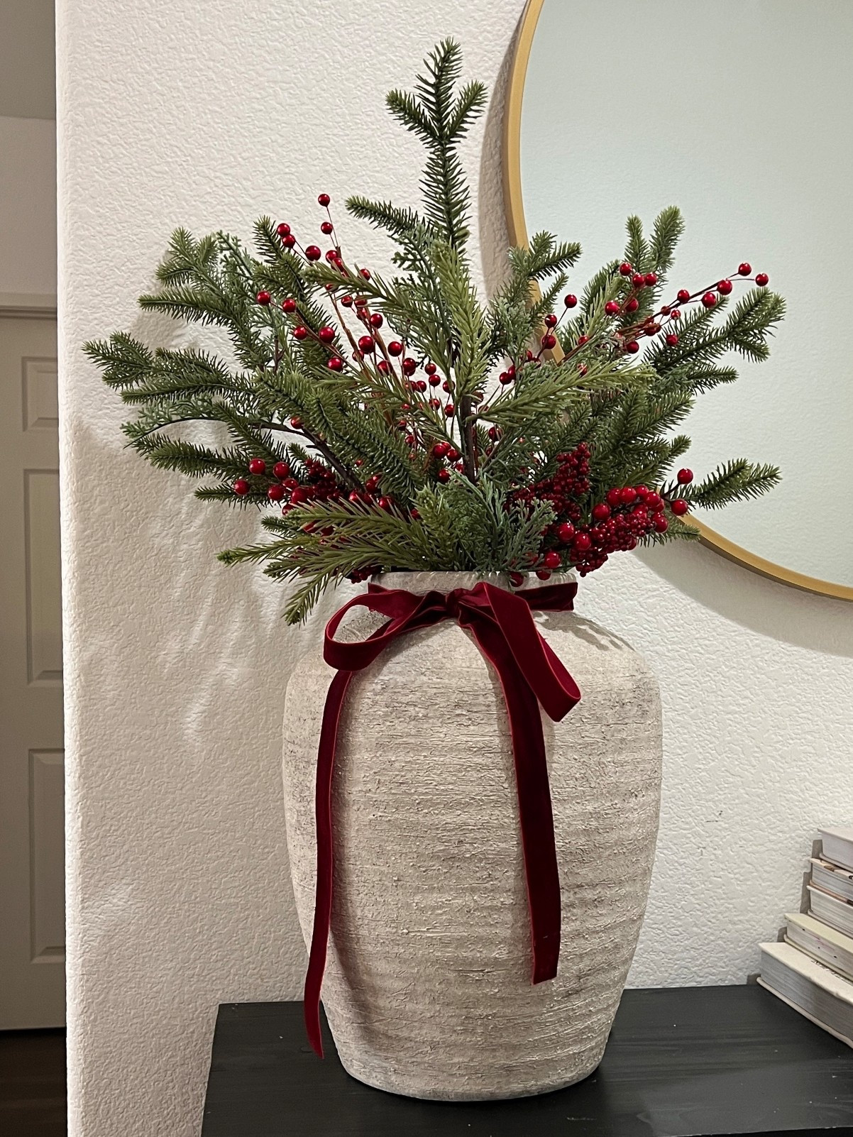 Chic Christmas Decor, dark red velvet ribbonn

#LTKHome #LTKHoliday #LTKFindsUnder100