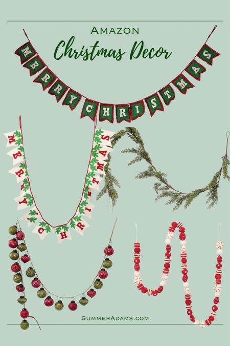 Fun and traditional red and green Christmas decor that the kids will love!



Red and green Christmas banners, red and green Christmas garland, found it on Amazon, RAZ, Creative Co-Op.

#LTKhome #LTKSeasonal #LTKHoliday