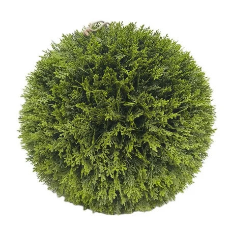 My Texas House 21" Artificial Evergreen Cyprus Ball | Walmart (US)