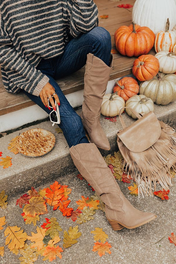 The Wisteria Faux Suede Boot | Impressions Online Boutique