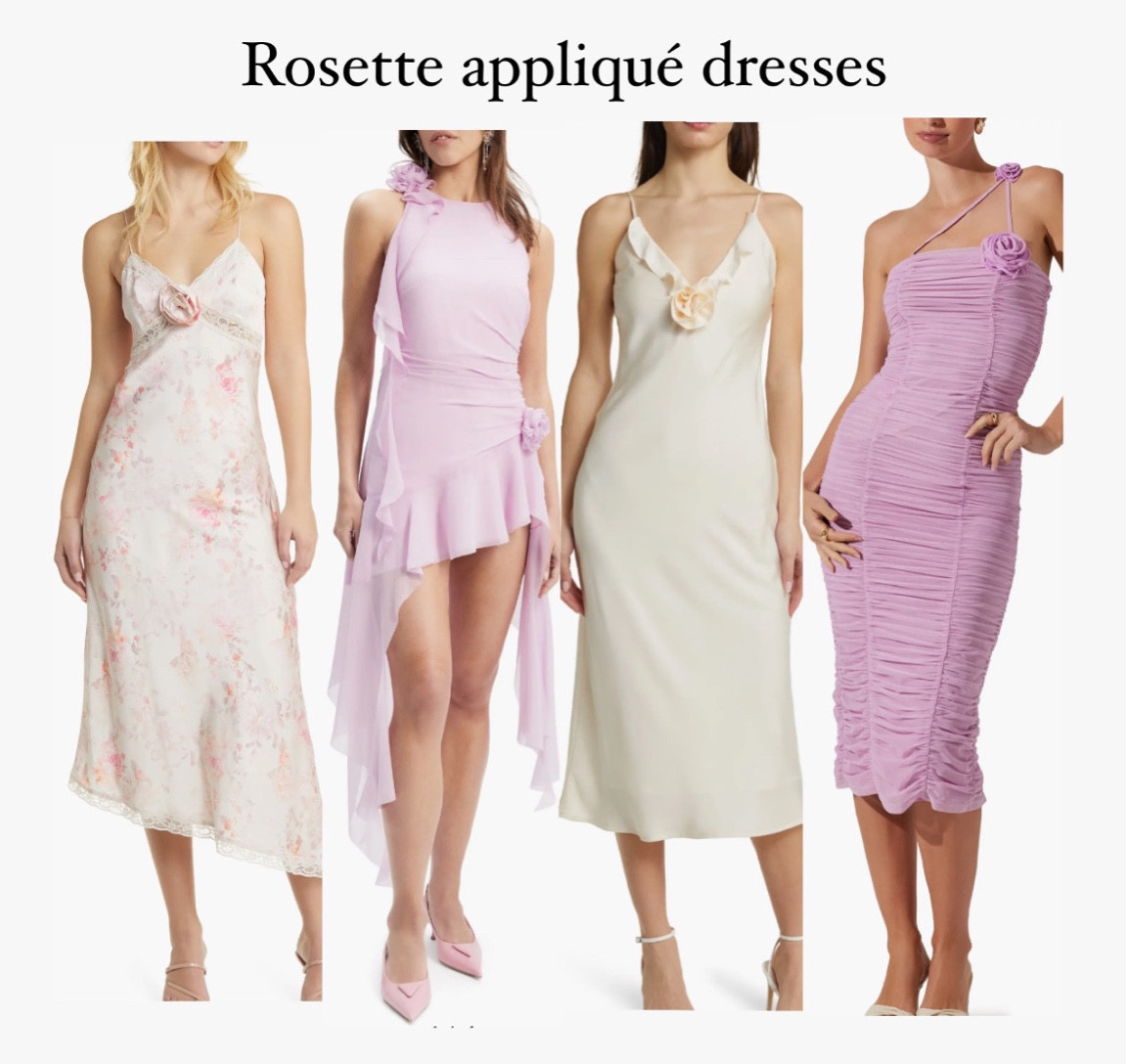 Spring trends: rosettes 🏵️ these dresses are beautiful and perfect for any occasion 

#LTKstyletip #LTKsalealert