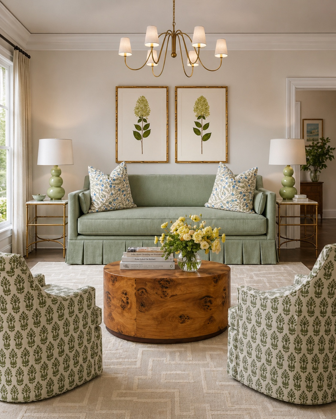 A sitting room so dreamy someone might need to pinch me!! The pleats, the patterns, the Burl omg. 

#LTKSaleAlert #LTKHome #LTKdayinmylife