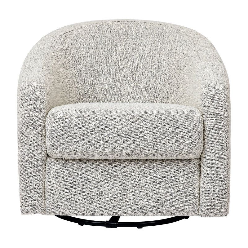 Madison Swivel Glider - Black + White Boucle | Project Nursery