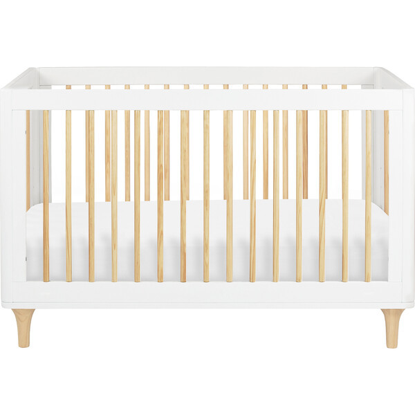 Lolly 3-in-1 Convertible Crib with Toddler Bed Conversion Kit, White | Maisonette
