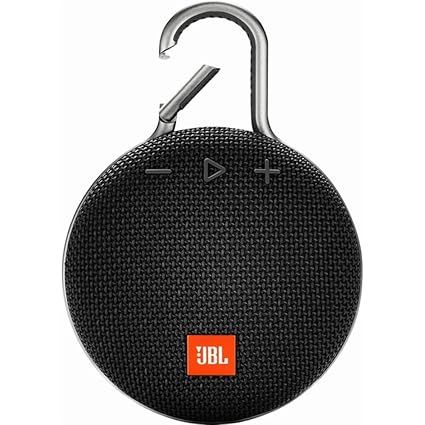 JBL Clip 3 Waterproof Portable Bluetooth Speaker - Black | Amazon (US)