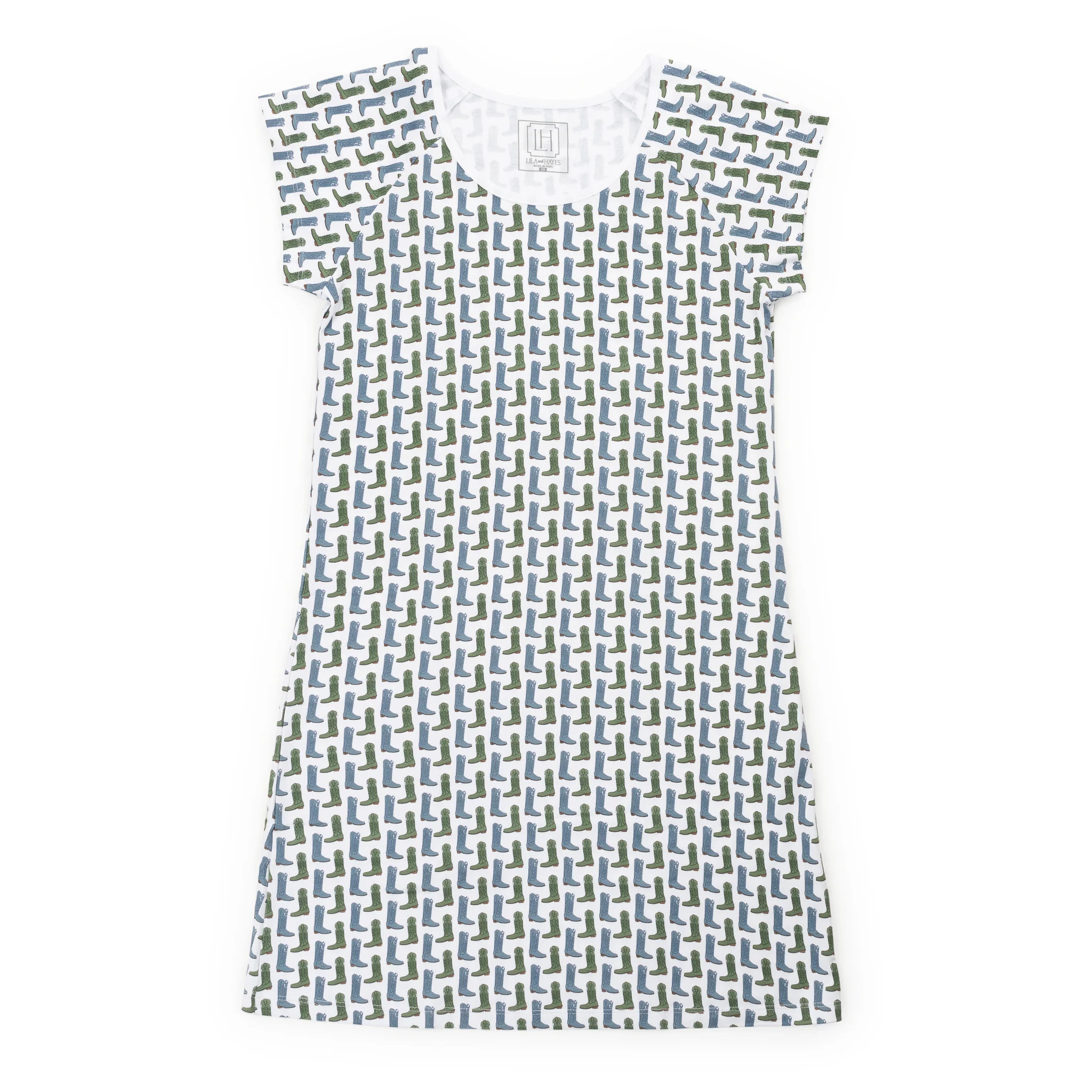 Wendy Women's Nightgown - Cowboy Boots | Lila and Hayes