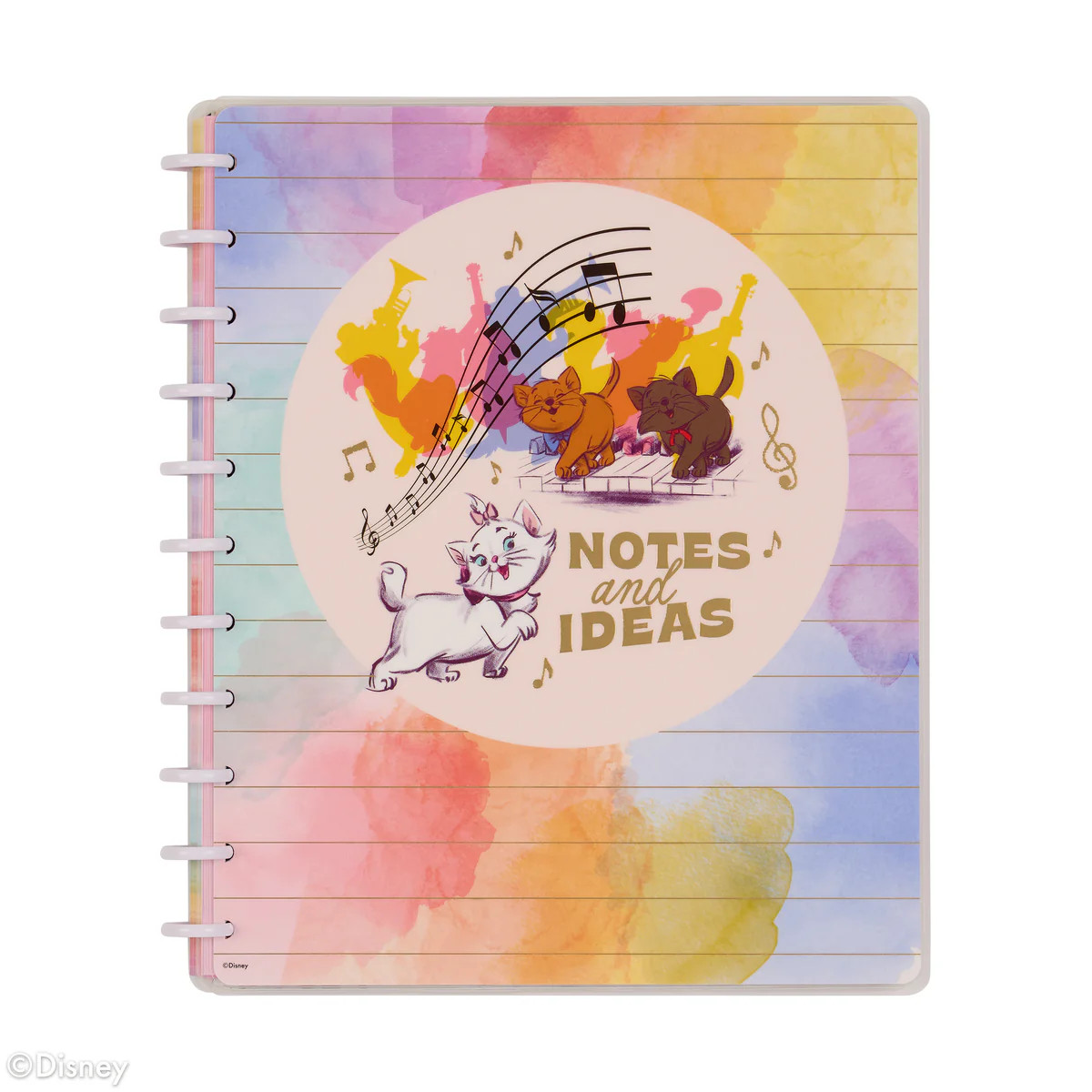 Disney The Aristocats - Dotted Lined Big Notebook - 60 Sheets | Happy Planner