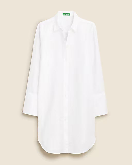 Relaxed-fit beach shirt in linen-cotton blend | J. Crew US