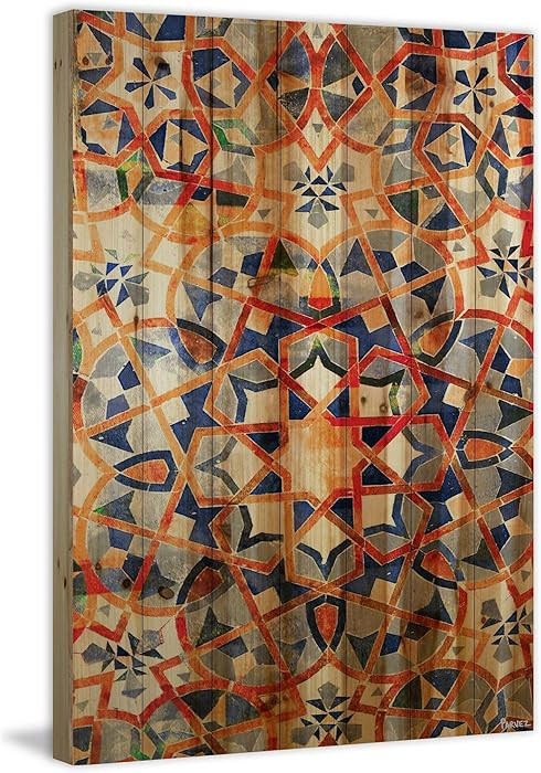 Parvez Taj Figuig Painting Print on Natural Pine Wood - | Amazon (US)