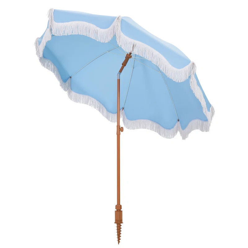 Sharniece 7ft Patio Umbrella with Fringe Outdoor Tassel Umbrella | Wayfair North America