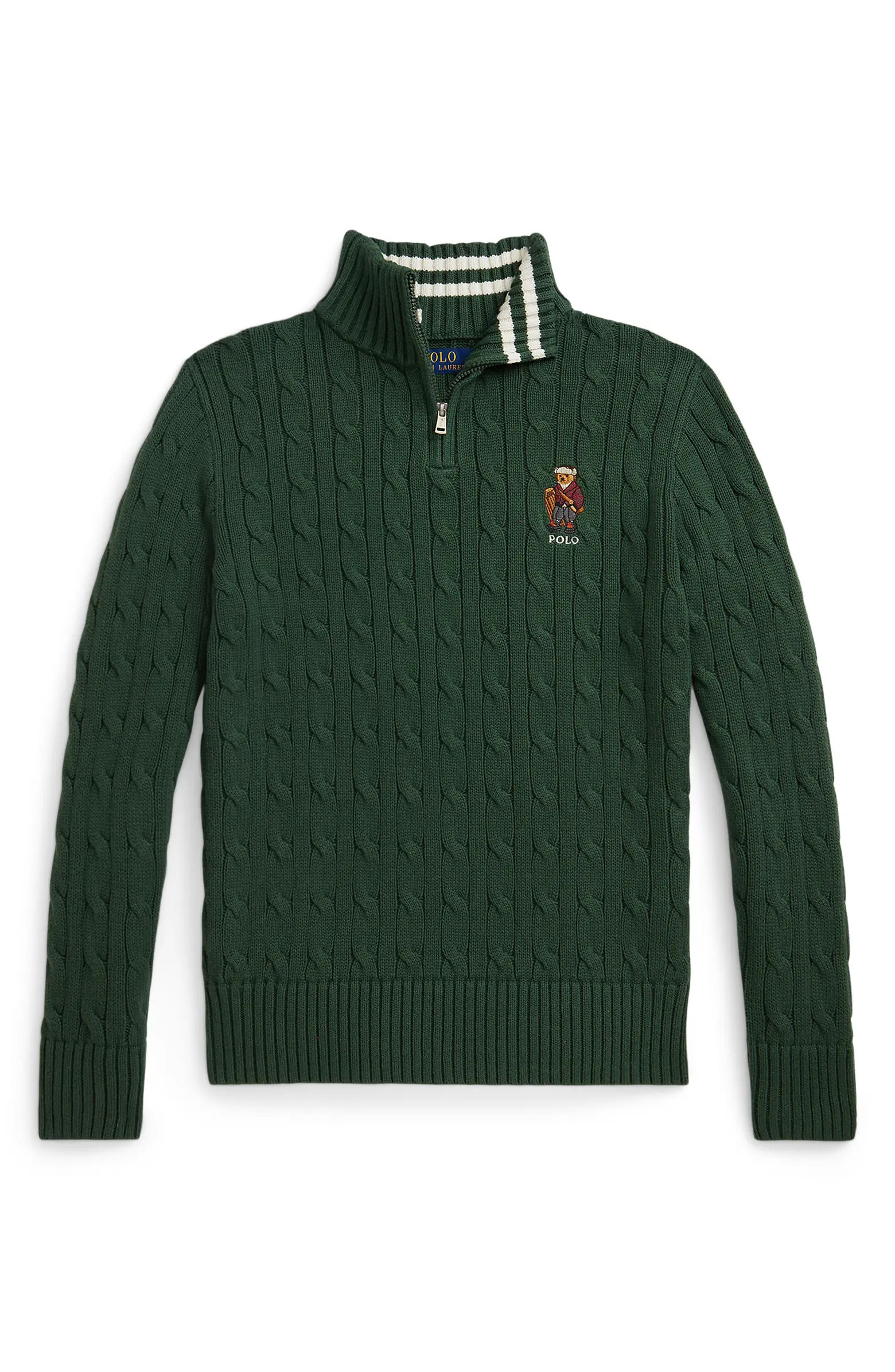 Polo Ralph Lauren Kids' Cotton Quarter Zip Pullover | Nordstrom | Nordstrom