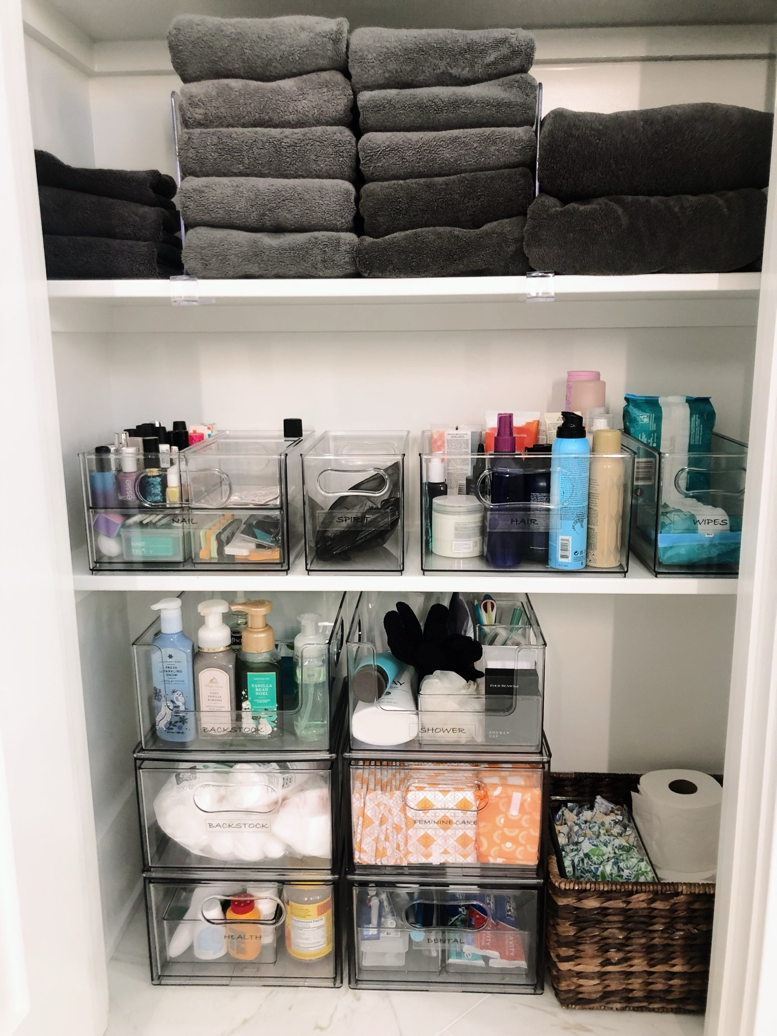 Bathroom Linen Closet Organization #thesimplelife 

#LTKfamily #LTKhome #LTKbeauty