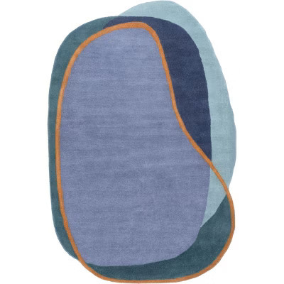 Prabal Gurung x Rugs USA - Greenwich Abstract Wool Indoor Area Rug, Shaped 4' x 6', Gray | Target