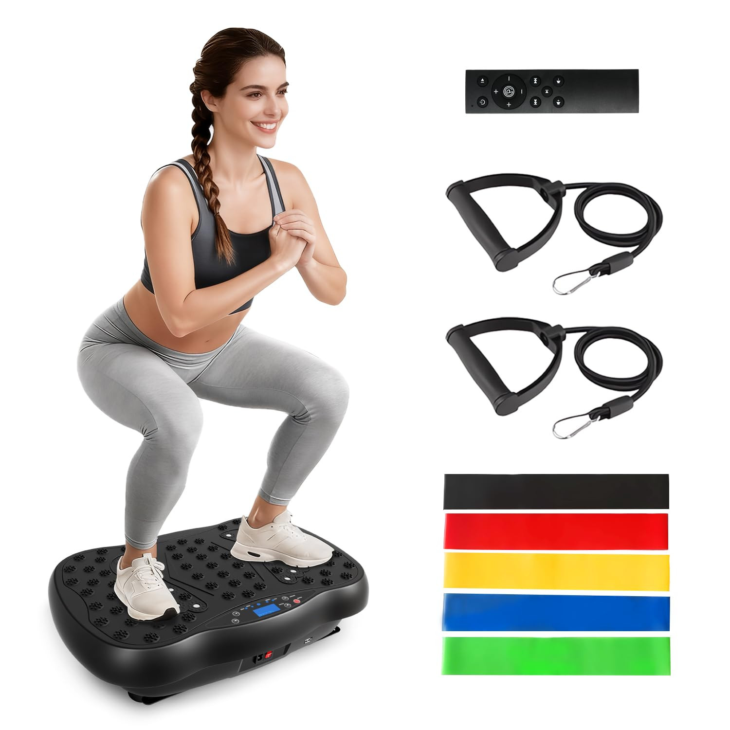 Vibration Plate Exercise Machine, 10 Auto Modes/200-Levels Vibrating Plate for Lymphatic Drainage... | Amazon (US)