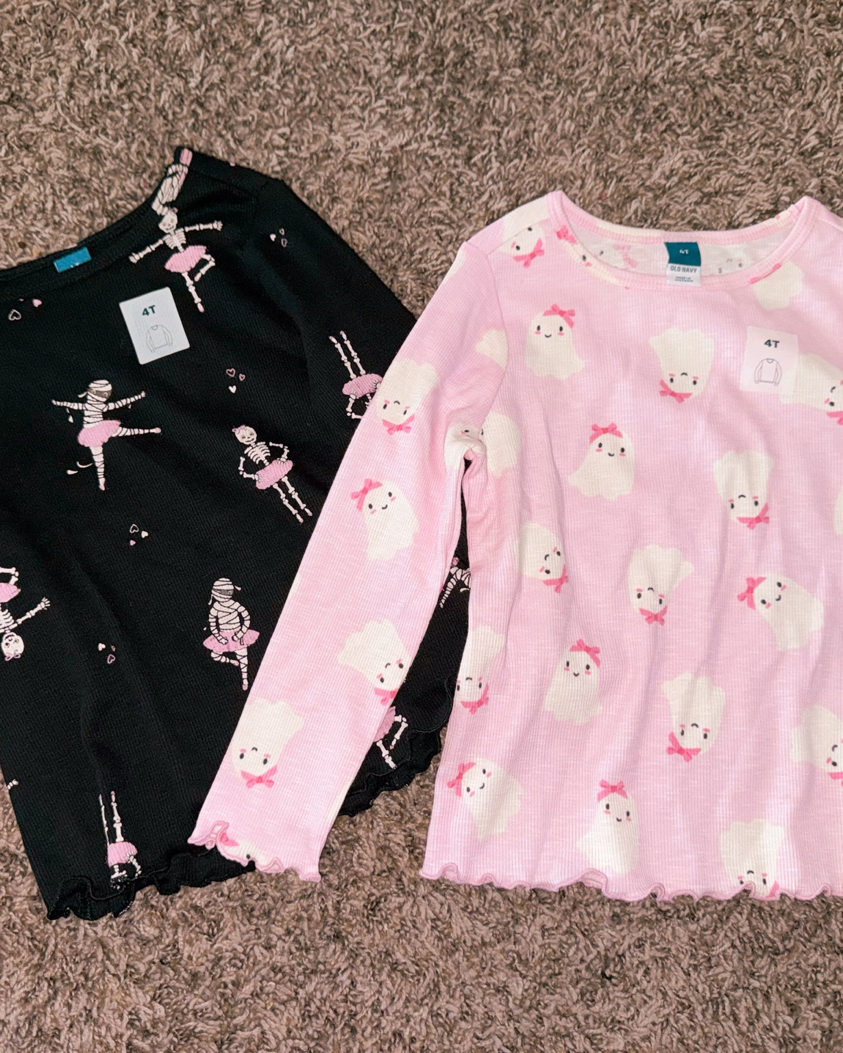 Old Navy is already dropping Halloween and I couldn’t resist 🎃👻 These adorable ribbed waffle tees are SO soft and perfect for the start of spooky season. The skeleton ballerina and little ghost print had to come home with us. 🩰🩷 Linking both before they disappear!

#LTKmomlife #LTKBaby #LTKKids