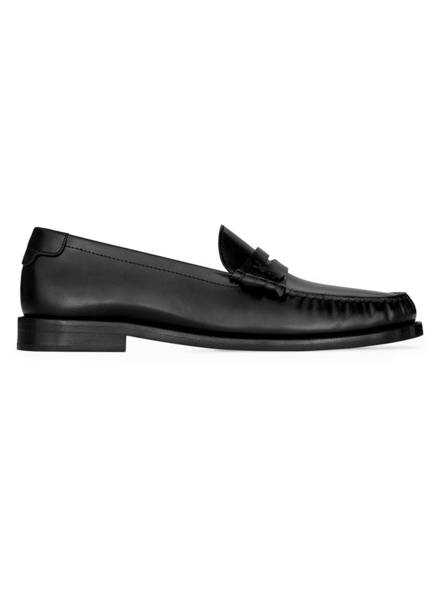 Saint LaurentLe Loafer Monogram Penny Slippers In Smooth Leather | Saks Fifth Avenue