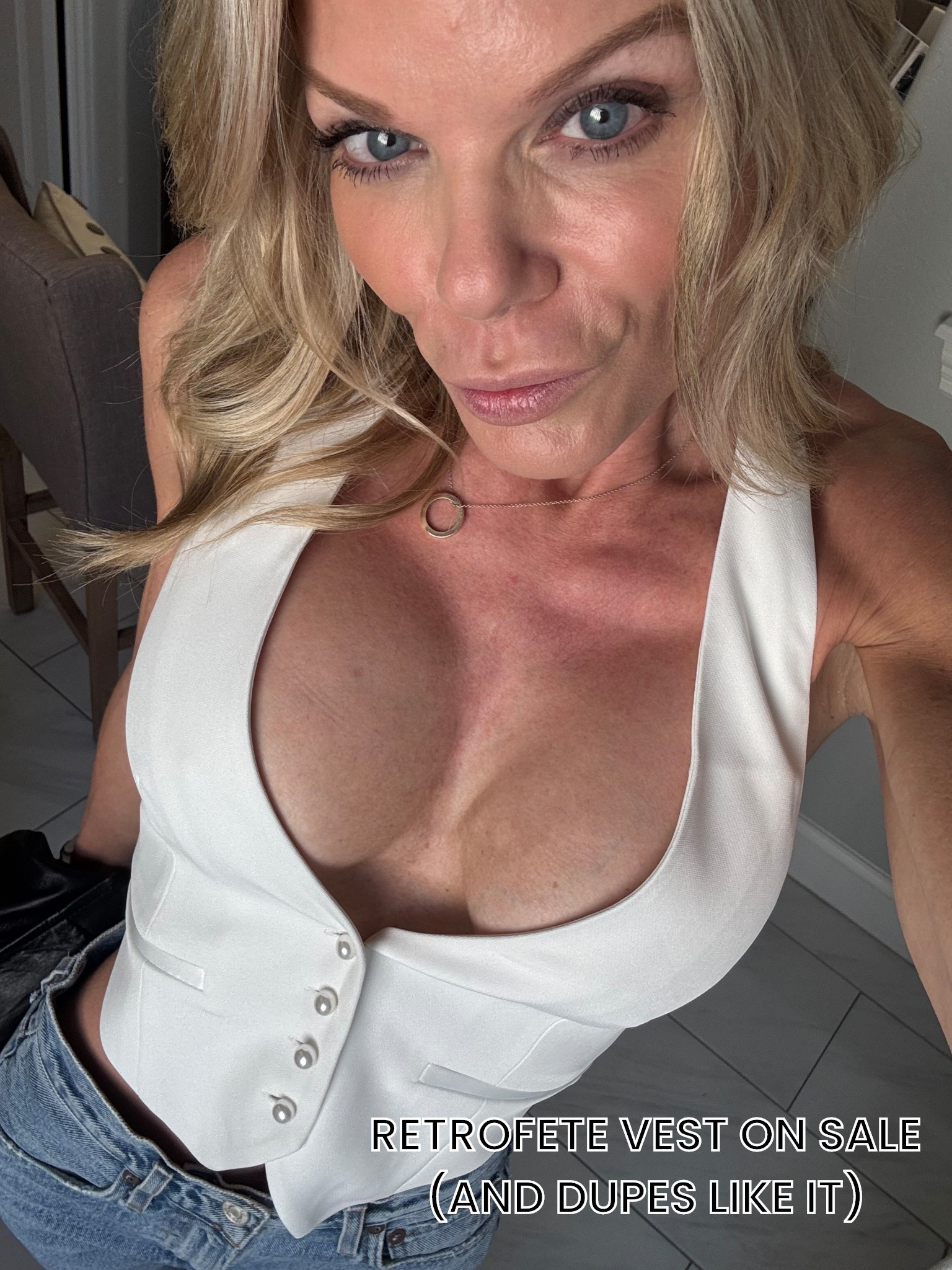 Normally $242 check out this Retrofete white halter vest on sale!!! Wearing XS. Also linking some super cute dupes and my fave jeans on sale at revolve!

#LTKSaleAlert #LTKSummerEdit #LTKStyleTip