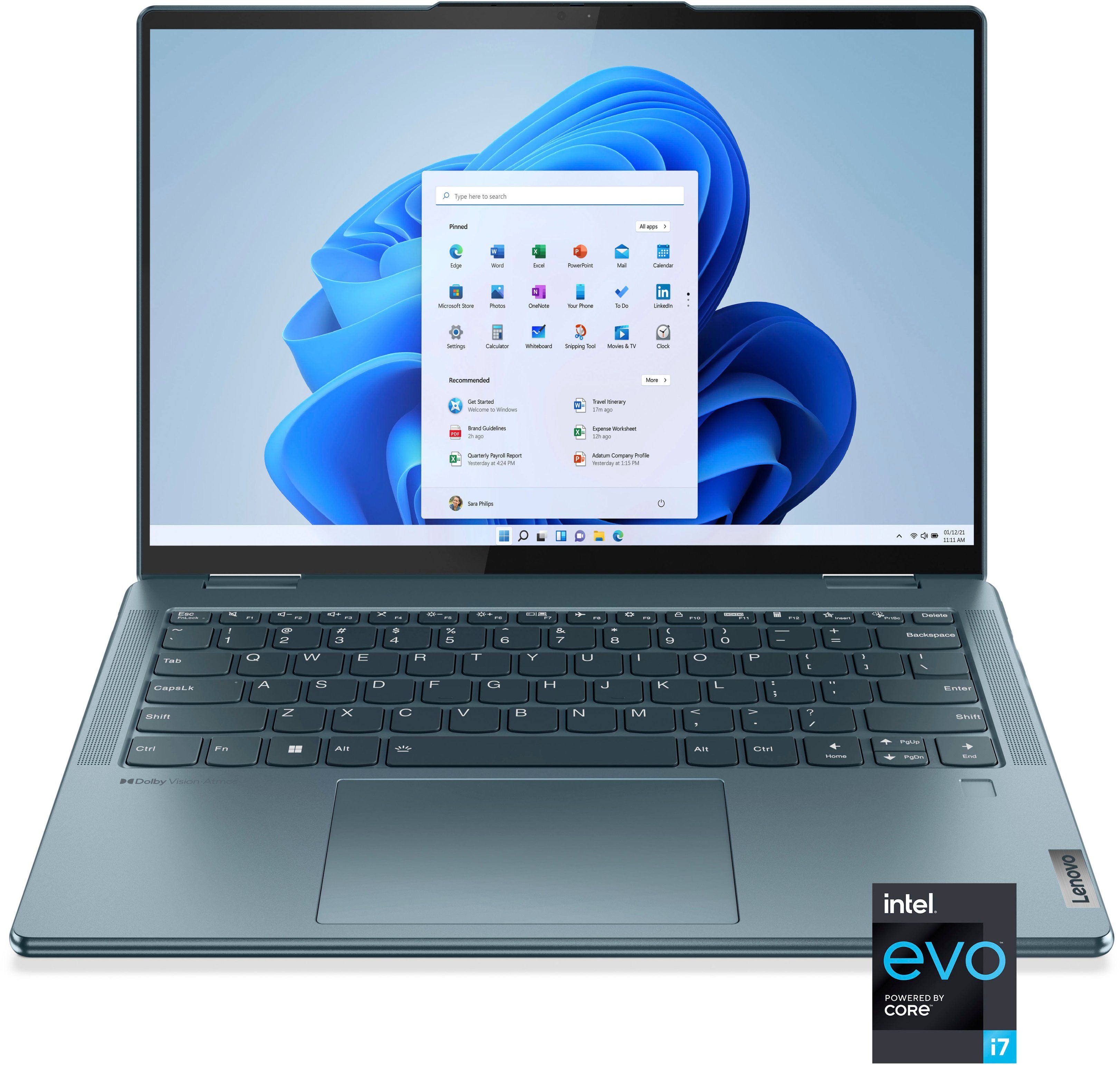 Lenovo Yoga 7i 14" 2.2K Touch 2-in-1 Laptop Intel Evo Platform Core i7-1255U 16GB Memory 512GB SS... | Best Buy U.S.
