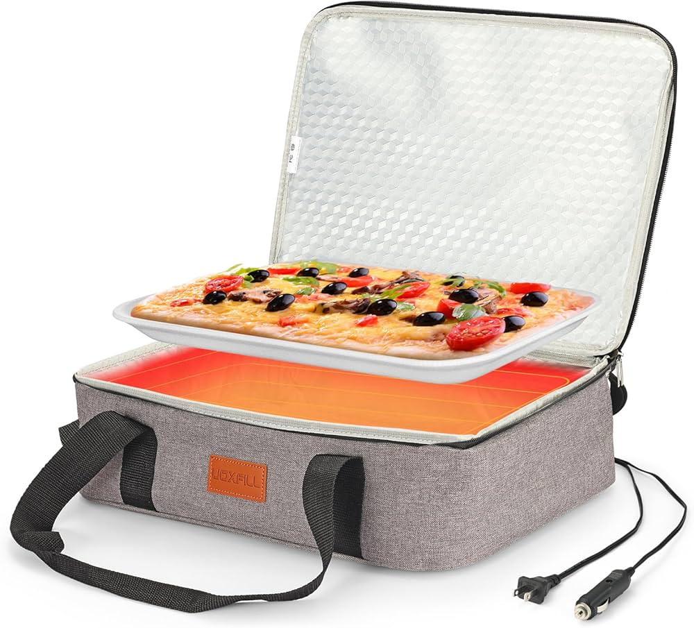 Food Warmer Electric Casserole Carrier - Large Heated Lunch Bag for Car Truck, 12V/24V/110V, Ther... | Amazon (US)