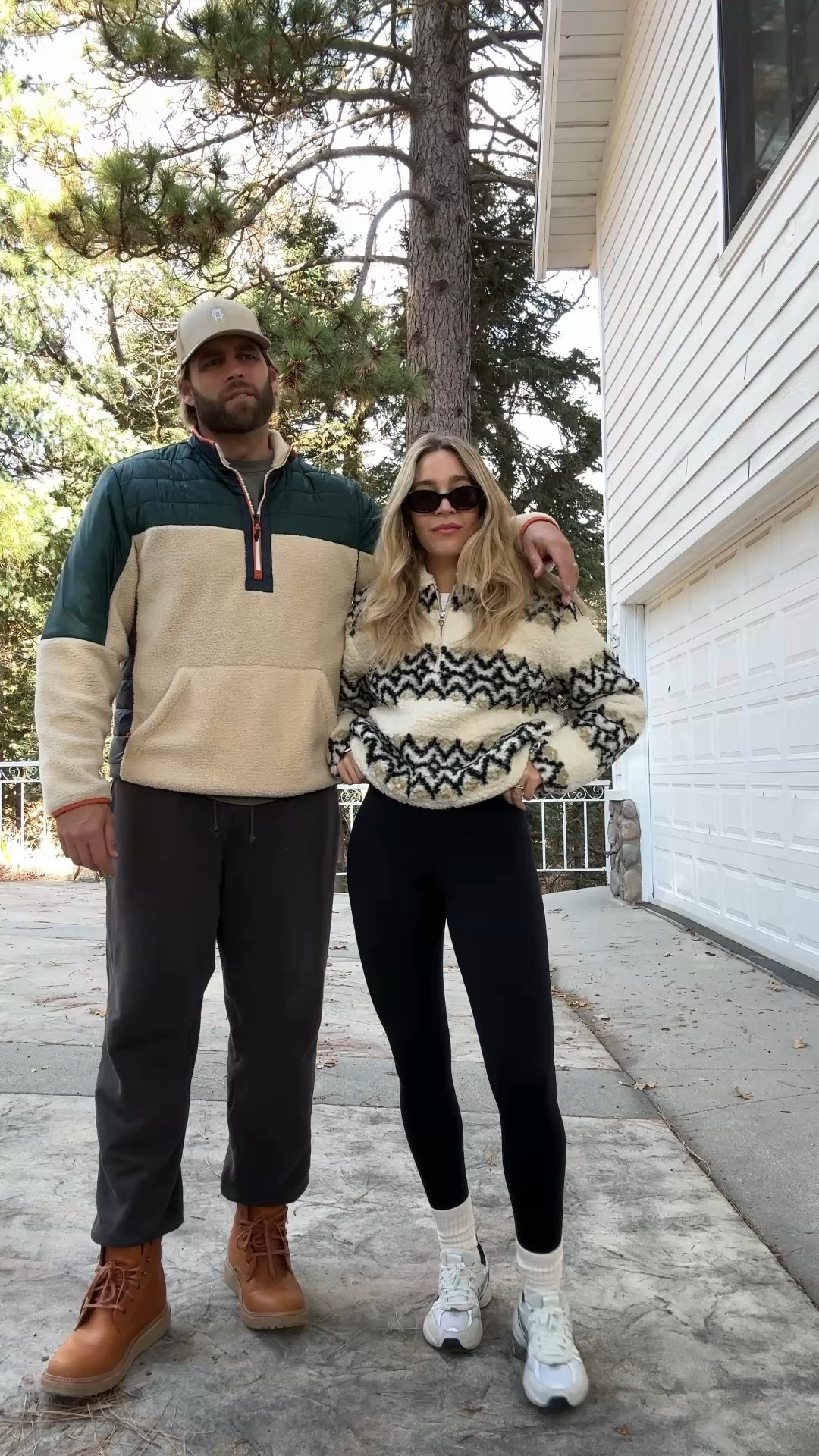 Day one of 25 days of outfits! Cozy mountain vibes 

I’m wearing a small in the Sherpa half zip (currently super discounted) and a small in the leggings. Sneakers are also TTS! 

#LTKCyberWeek #LTKFindsUnder100 #LTKFamily