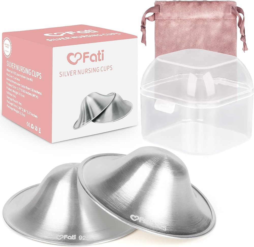 The Original Silver Nursing Cups, Nipple Covers for Breastfeeding Essentials, Nipple Shields for ... | Amazon (US)