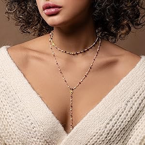 KARMA AND LUCK Spirit of Love - Genuine Garnet Stones 925 Sterling Silver- 18K Gold Plated Wrap B... | Amazon (US)