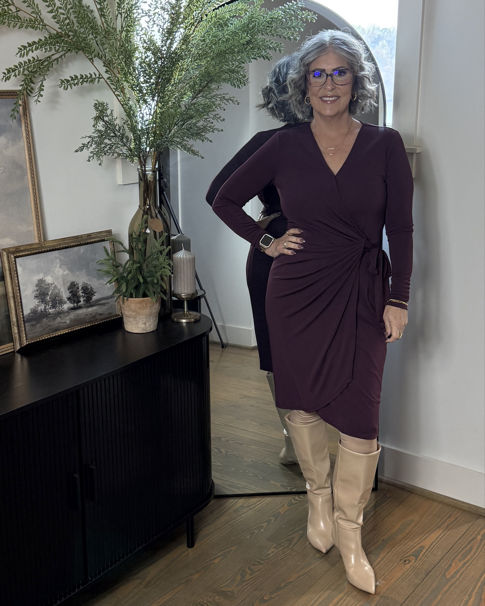 OMG I can’t even with this under $15 Amazon Essentials wrap dress! It’s is well made. The color is stunning! Also comes in black, could be that perfect LBD. I’m 5’4”, 145 lbs wearing a size M.

#LTKOver40 #LTKMidsize #LTKWorkwear
