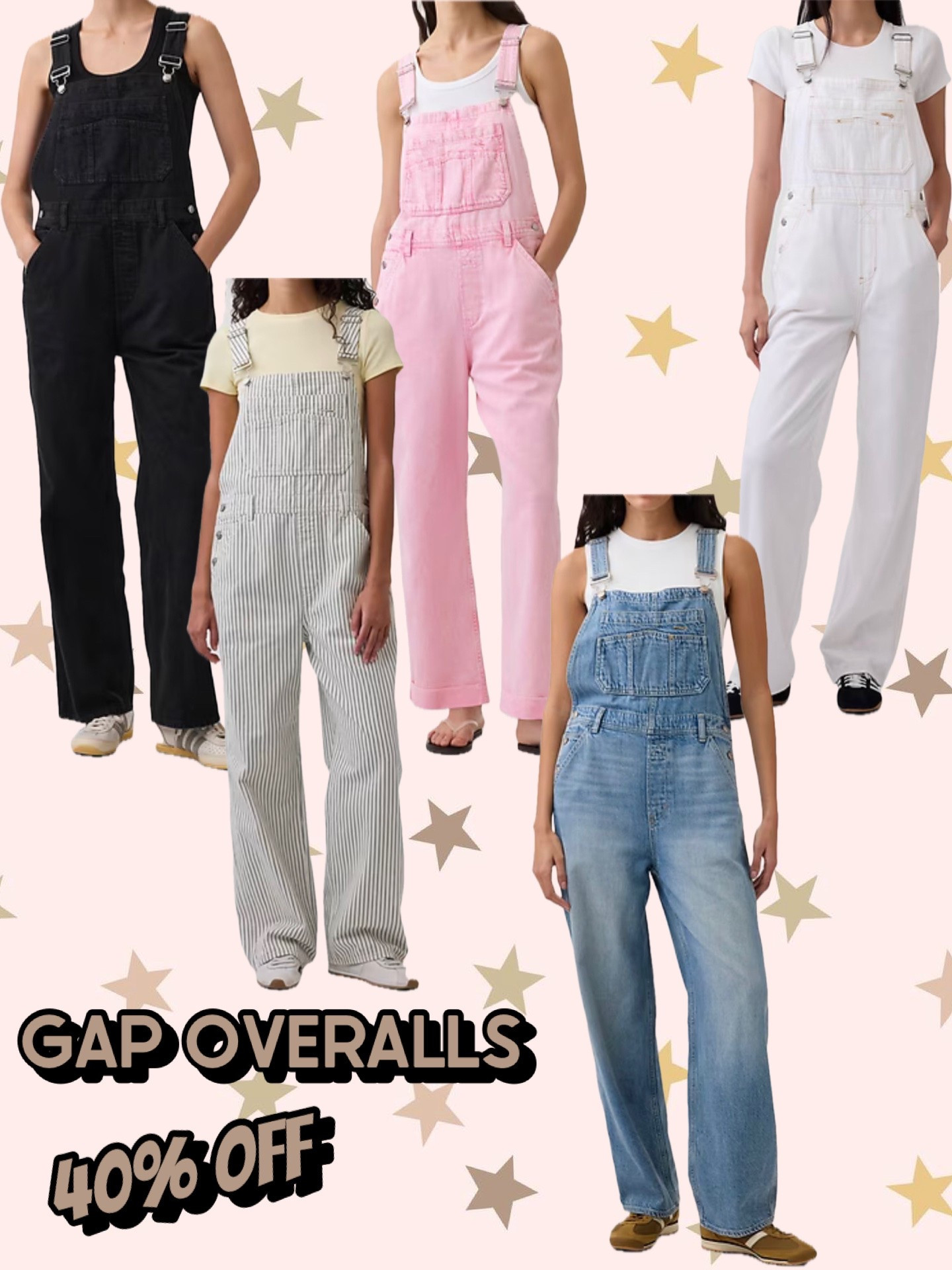 These are so cute and ON SALE 40% off 
#overalls #denimoveralls #gapoveralls

#LTKOver40