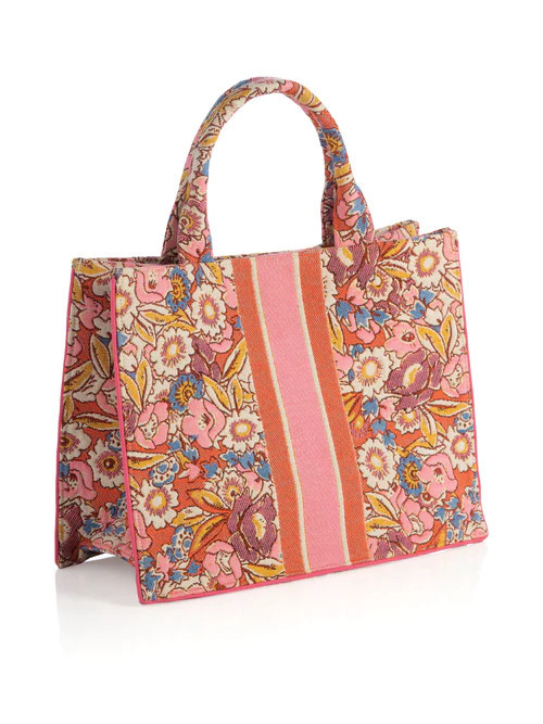 Shiraleah Rosetta Jacquard Tote, Multi | Shiraleah